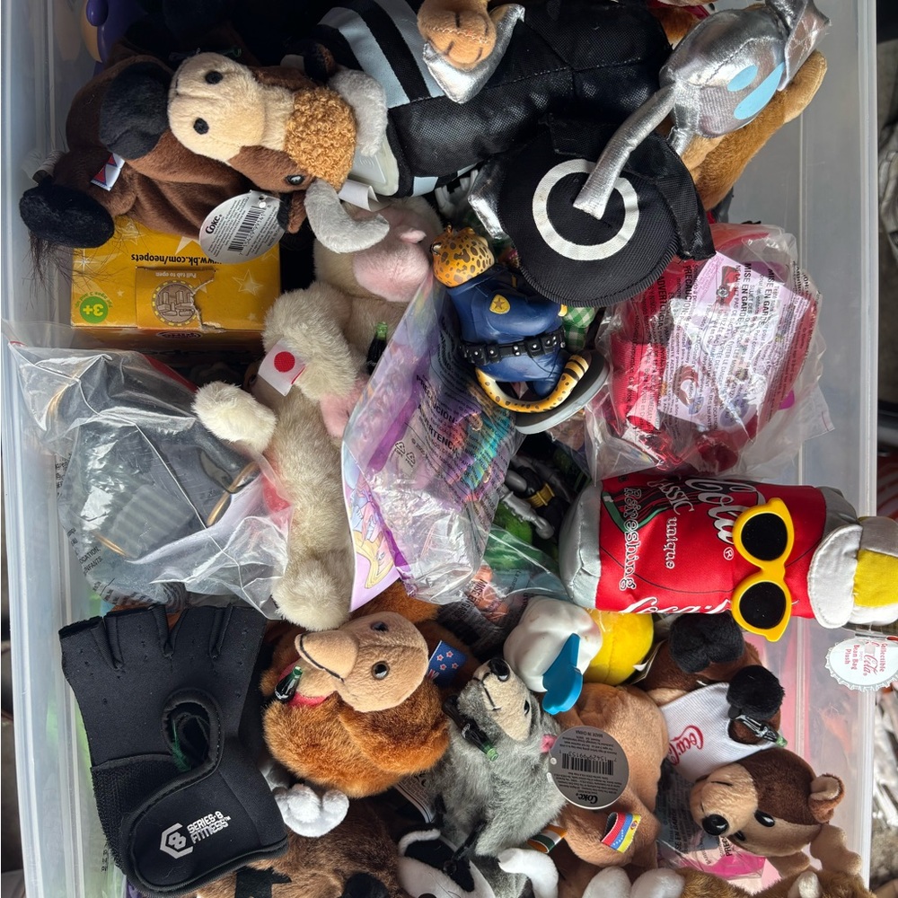 Colorful Plush Animal Toy Collection